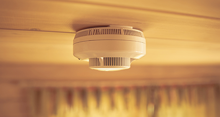 Photo of a carbon monoxide detector